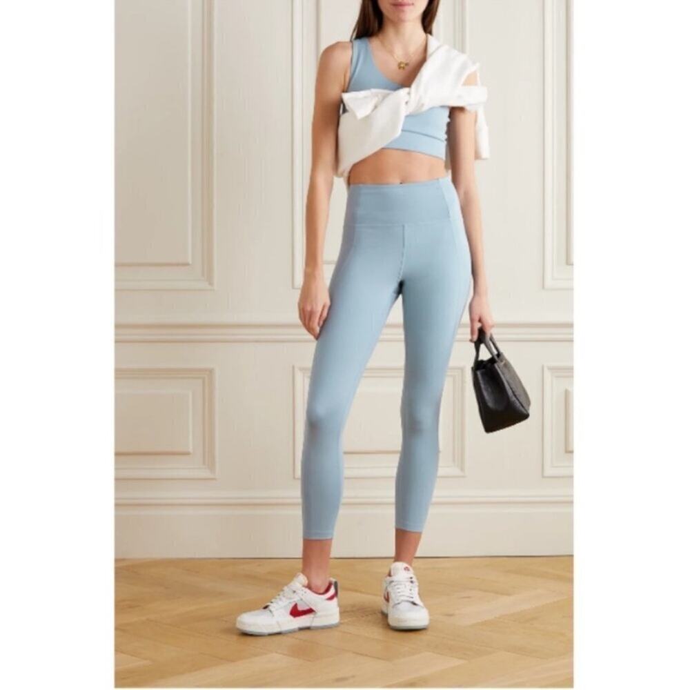 Girlfriend collective High Rise Compressive Fit Baby Blue Leggings Extra Small